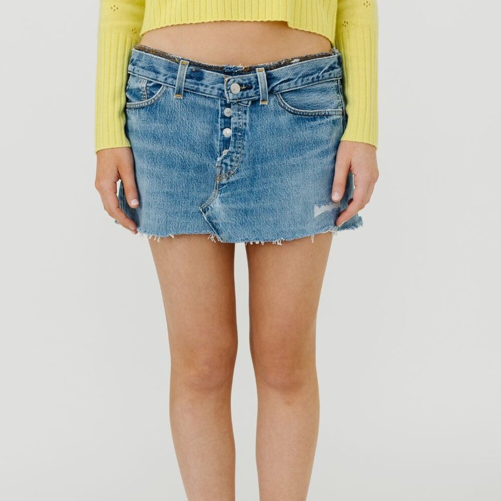 RE/DONE | Levi's Mini Skirt in Indigo